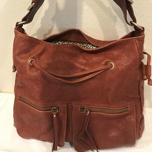 Sorial Cognac Leather Handbag